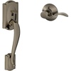 image:imageSCHLAGE FE285 622 Acc CAM LH Lower Half Handleset Camelot Interior Trim Matte BlackAntique Pewter