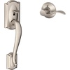 image:imageSCHLAGE FE285 622 Acc CAM LH Lower Half Handleset Camelot Interior Trim Matte BlackSatin Nickel