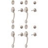 image:imageSCHLAGE Plymouth Single Cylinder Handleset and Left Hand Flair Lever Bright Brass F60 PLY 505 FLA 605 LHSatin Nickel
