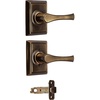 image:imageSchlage F10VLAADD Avila Passage Door Lever Set with Decorative Addison Trim Antique Brass