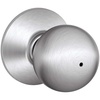 image:imageSchlage F40 CSV ORB 626 Commercial Series Orbit Door Knob Bed amp Bath Privacy Lock Satin Chrome1 Count Pack of 1