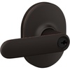 image:imageSchlage F40 DAV 622 RMN Davlin Door Lever with Remsen Trim Bed amp Bath Privacy Lock Matte BlackAged Bronze