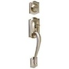image:imageSchlage F58CAM619 Satin Nickel F Series Camelot Exterior Active Handleset  Outside Grip amp Deadbolt Trim of F60 Order with F59 for Complete Handleset ANSI A1562 Grade 2 1 58  1 34 Door Range Schlage C Keyway 5 Pin Cylinder Lifetime Mechanical