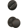 image:imageSchlage F59 AND 619 Andover Interior Knob with Deadbolt Satin Nickel Interior Half OnlyAged Bronze