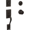 image:imageSchlage F60 V ADD 716 GEO Addison Front Entry Handleset with Georgian Knob Deadbolt Keyed 1 Side Aged Bronze