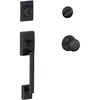 image:imageSchlage F60CEN619LAT Century Active Door Handleset with Latitude Interior Satin NickelAged Bronze