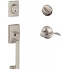image:imageSchlage F60CEN619LAT Century Active Door Handleset with Latitude Interior Satin NickelSatin Nickel