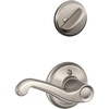 image:imageSchlage F60GRW619FLARH Greenwich Active Door Handleset with Flair Right Hand Interior Satin NickelSatin Nickel