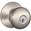 image:imageSchlage F80PLY619 Satin Nickel Storeroom Lock Plymouth Style Knob