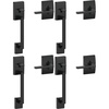 image:imageSchlage FE285 CEN 622 LAT CEN Century Front Entry Handleset with Latitude Lever Lower Half Grip Matte BlackPack of 4