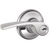 image:imageSchlage Lock Company F10MER619GRW F10 Series Merano w Greenwich Rose Passage Door Lock Satin NickelBright Chrome