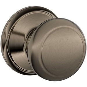 image:imageSCHLAGE Andover Passage Knob Andover Rose Satin Nickel 28 x 28 x 24 inches  FA10AND619F10AND619ANDAntique Pewter