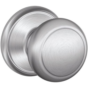 image:imageSCHLAGE Andover Passage Knob Andover Rose Satin Nickel 28 x 28 x 24 inches  FA10AND619F10AND619ANDSatin Chrome