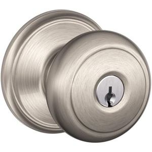image:imageSCHLAGE Andover Passage Knob Andover Rose Satin Nickel 28 x 28 x 24 inches  FA10AND619F10AND619ANDSatin Nickel