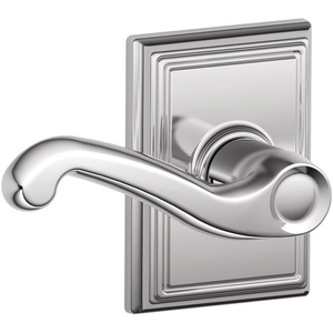 image:imageSCHLAGE F10FLA716ADD Addison Collection Flair Passage Lever Aged BronzeBright Chrome