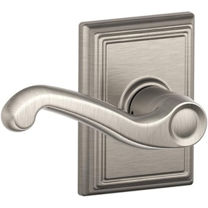 image:imageSCHLAGE F10FLA716ADD Addison Collection Flair Passage Lever Aged BronzeSatin Nickel