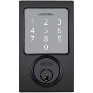 image:imageSCHLAGE Sense Smart Deadbolt With Century Trim Matte Black