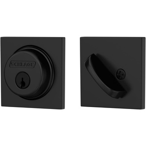 image:imageSchlage B60 Series Collins Matte Black Single Cylinder Deadbolt Certified Highest for Security and Durability B60 G COL 622
