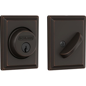 image:imageSchlage B60GDV716 Schlage B60GDV Single Cylinder Keyed Entry Grade 1 Deadbolt with Decorative Grandville Rose from The BSeries