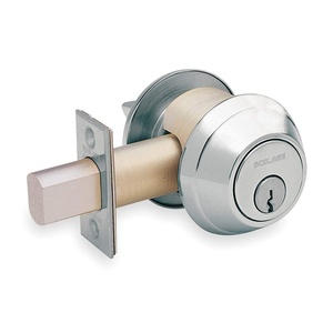 image:imageSchlage B660P 626 B600 Single Cyl Deadbolt 626 Satin Chrome Plated
