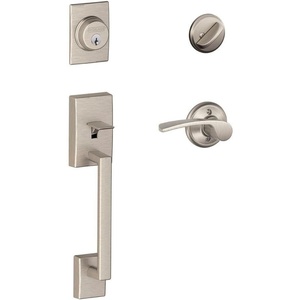 image:imageSchlage Century Satin Nickel Single Cylinder Door Handleset with Right Handed Merano Handle F60 CEN 619 MER RH