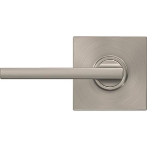 image:imageSchlage F10LAT619COL Latitude with Collins Passage with Adjustable Latch and Round Corner Full Lip Strike Satin Nickel Finish