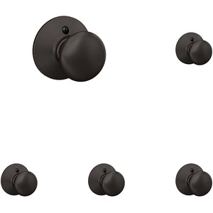 image:imageSchlage F170 PLY 622 Plymouth Door Knob One Sided NonTurning Dummy Door Handle Matte BlackAged Bronze