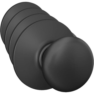 image:imageSchlage F170 PLY 622 Plymouth Door Knob One Sided NonTurning Dummy Door Handle Matte BlackMatte Black