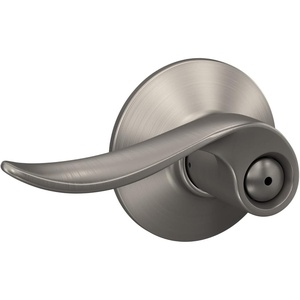 image:imageSchlage F40 SAC 619 Sacramento Door Lever Bed amp Bath Privacy Lock Satin NickelPack of 1
