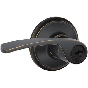 image:imageSchlage Lock Company F10MER619GRW F10 Series Merano w Greenwich Rose Passage Door Lock Satin NickelAged Bronze