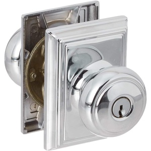 image:imageSchlage Lock Company F51AAND625ADD F51A Andover 625 ADD Addison Deco Rose Entry Door Lock Bright Chrome