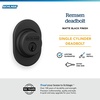 image:imageSchlage B60 RMN 622 Deadbolt with Remsen Trim Keyed 1 Side Highest Residential Security Matte Black