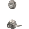 image:imageSchlage FB50N V SAC 619 Single Cylinder Deadbolt and Keyed Entry Sacramento Lever Satin Nickel