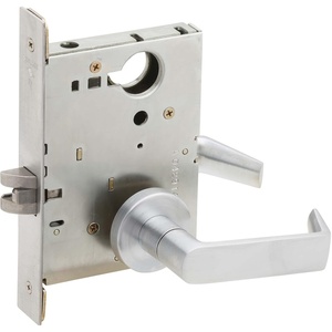 image:imageSCHLAGE L9010 06A 626 Series L Grade 1 Mortise Lock Passage Function Keyless 06A Design Satin Chrome Finish