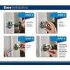 image:imageSCHLAGE Custom FC21 BWE 608 COL Bowery Knob with Collins Trim HallCloset and BedBath Lock Satin Brass