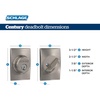 image:imageSchlage B60 N CEN 619 Deadbolt with Century Trim Keyed 1 Side Highest Residential Security Satin NickelAged Bronze