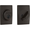 image:imageSchlage B60 N CEN 619 Deadbolt with Century Trim Keyed 1 Side Highest Residential Security Satin NickelAged Bronze