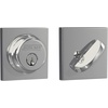 image:imageSchlage B60 N CEN 619 Deadbolt with Century Trim Keyed 1 Side Highest Residential Security Satin NickelBright Chrome