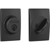 image:imageSchlage B60 N CEN 619 Deadbolt with Century Trim Keyed 1 Side Highest Residential Security Satin NickelMatte Black