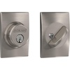 image:imageSchlage B60 N CEN 619 Deadbolt with Century Trim Keyed 1 Side Highest Residential Security Satin NickelSatin Nickel