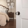image:imageSchlage Custom FC21 ALX 716 CAM Alexandria Glass Knob with Camelot Trim HallCloset and BedBath Lock Aged BronzeAged Bronze