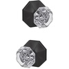image:imageSchlage Custom FC21 ALX 716 CAM Alexandria Glass Knob with Camelot Trim HallCloset and BedBath Lock Aged BronzeMatte Black