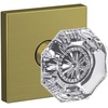 image:imageSchlage Custom FC21 ALX 716 CAM Alexandria Glass Knob with Camelot Trim HallCloset and BedBath Lock Aged BronzeSatin Brass