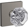 image:imageSchlage Custom FC21 ALX 716 CAM Alexandria Glass Knob with Camelot Trim HallCloset and BedBath Lock Aged BronzeSatin Nickel