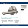image:imageSchlage Custom FC21 DMP 619 RWD Dempsey Lever with Rosewood Trim HallCloset and BedBath Lock Satin NickelMatte Black