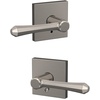 image:imageSchlage Custom FC21 DMP 619 RWD Dempsey Lever with Rosewood Trim HallCloset and BedBath Lock Satin NickelSatin Nickel