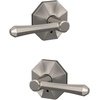 image:imageSchlage Custom FC21 DMP 619 RWD Dempsey Lever with Rosewood Trim HallCloset and BedBath Lock Satin NickelSatin Nickel