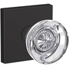 image:imageSchlage Custom FC21 HOB 619 KIN Hobson Glass Knob with Kinsler Trim HallCloset and BedBath Lock Satin NickelMatte Black