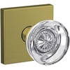 image:imageSchlage Custom FC21 HOB 619 KIN Hobson Glass Knob with Kinsler Trim HallCloset and BedBath Lock Satin NickelSatin Brass