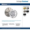 image:imageSchlage Custom FC21 HOB 619 KIN Hobson Glass Knob with Kinsler Trim HallCloset and BedBath Lock Satin NickelSatin Nickel